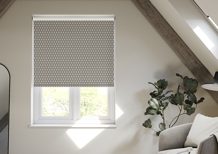 Emily Bond Jaipur, Smoke - Twist&Fit Roller Blind - Image 3
